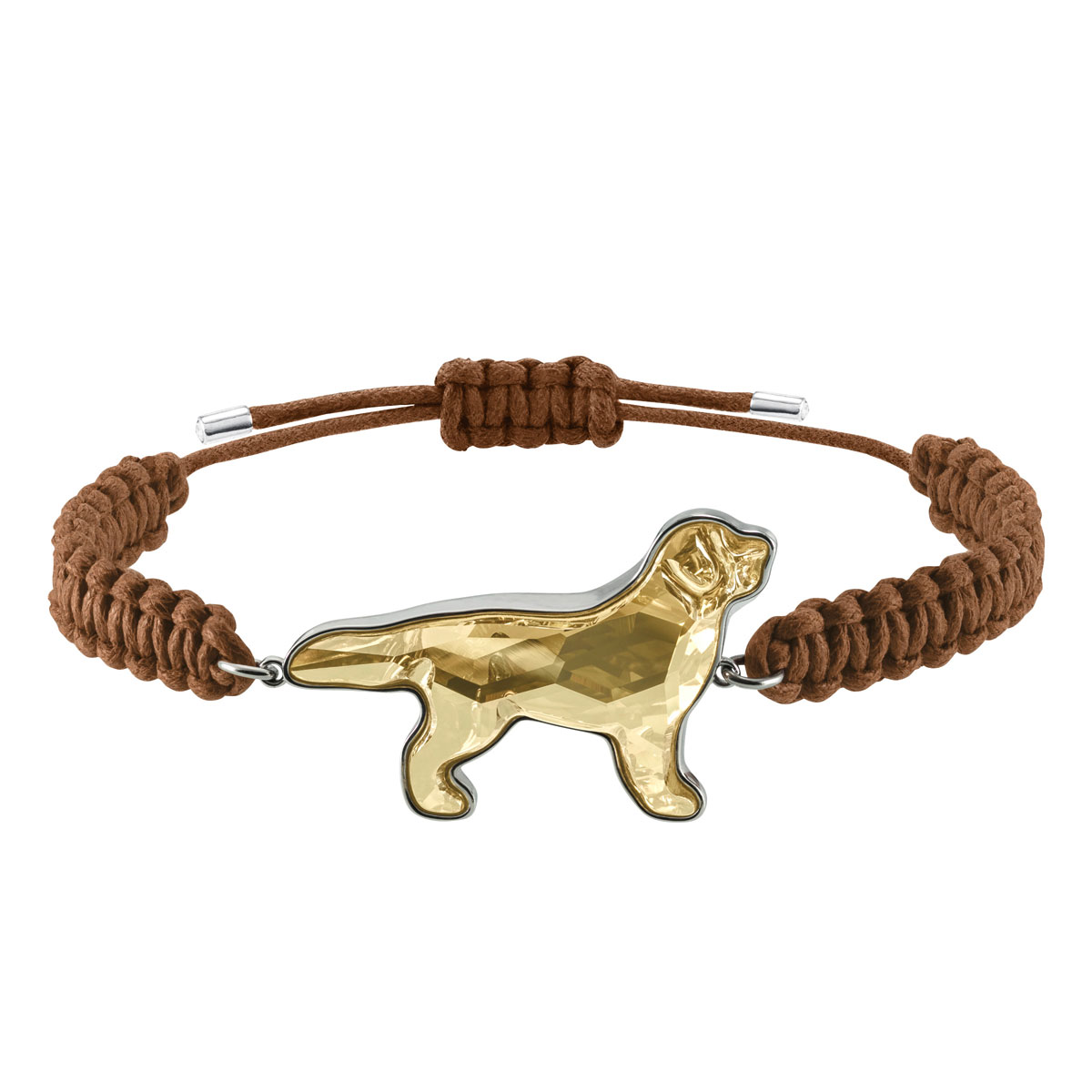 Swarovski Pets Retriever Bracelet, Golden, Rhodium