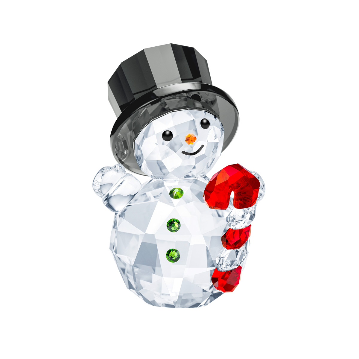 Swarovski Snowman with Candy Cane