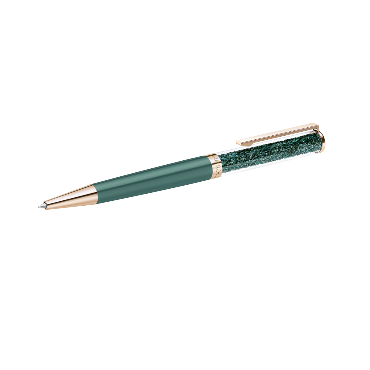 Swarovski Green and Rose Gold Crystalline Ballpoint Pen