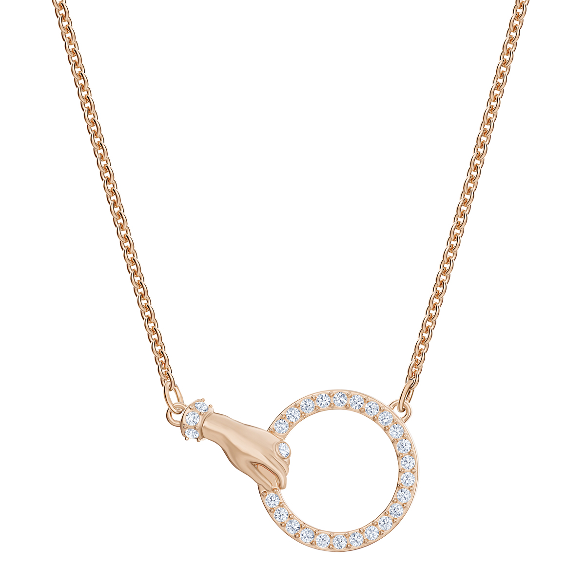 Swarovski Symbolic Crystal and Rose Gold Necklace