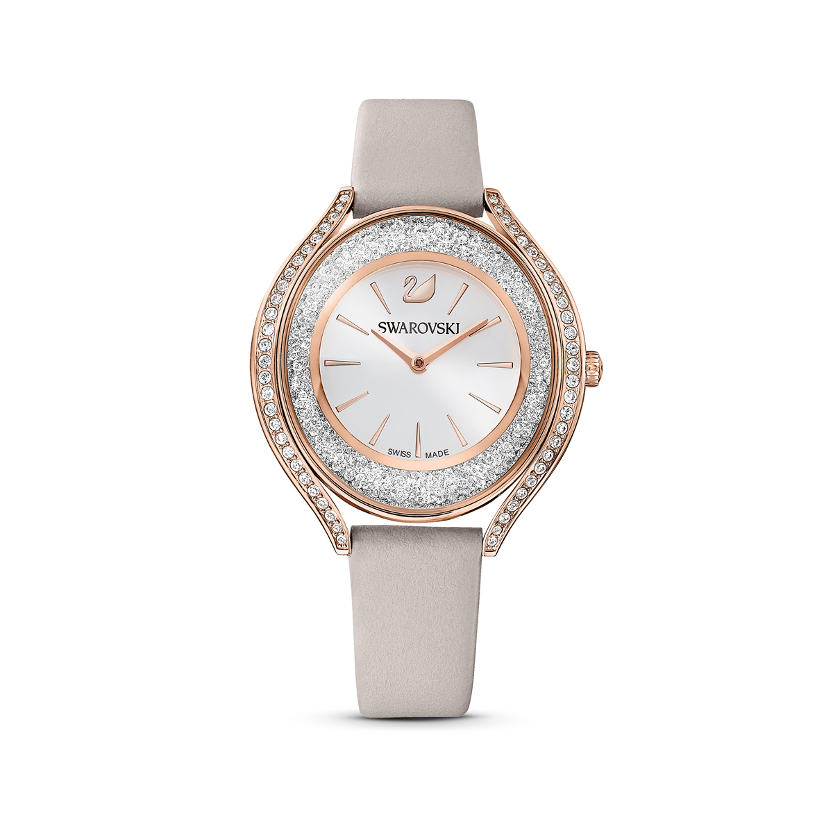 Swarovski Women's Aura Watch, Gray, Rose gold-tone