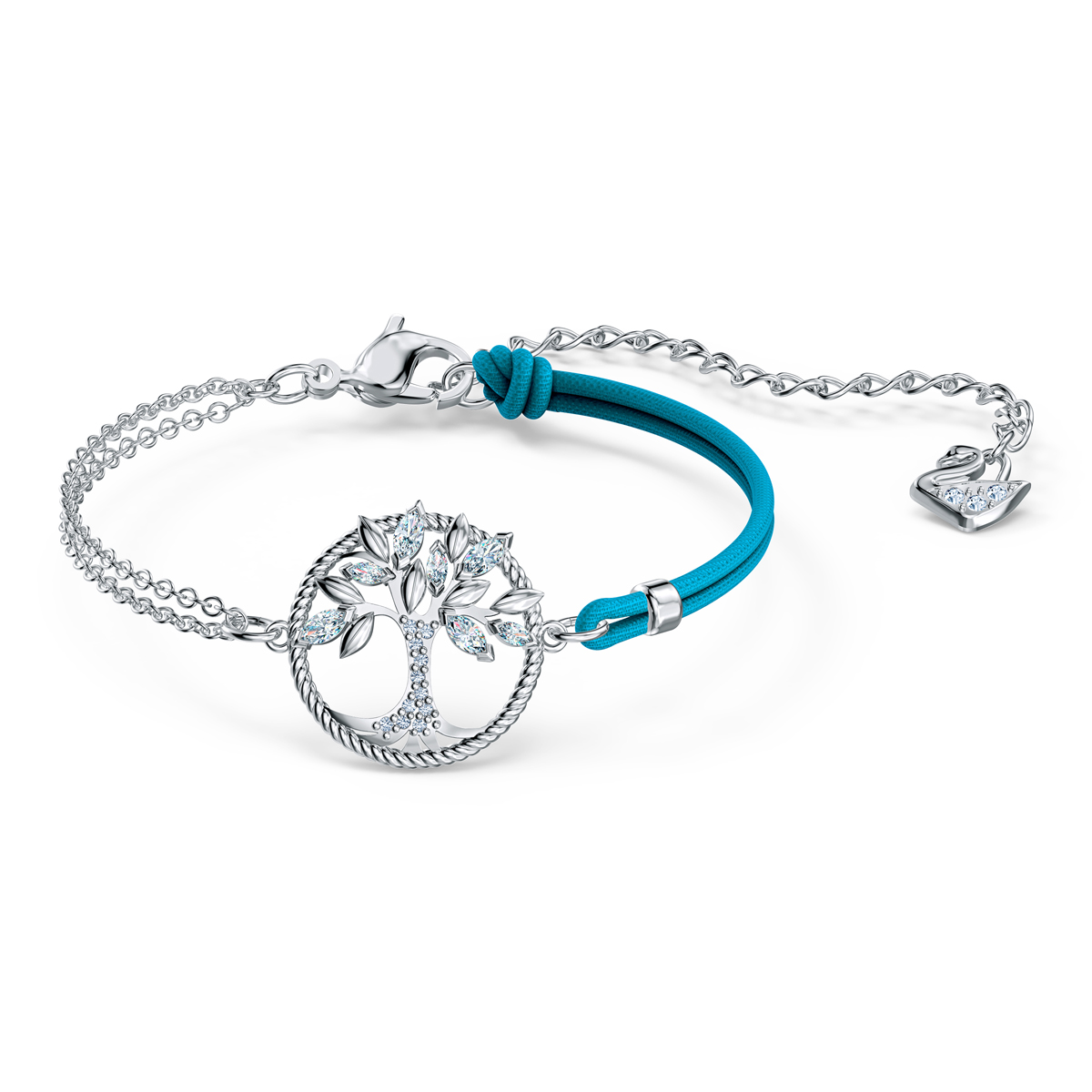 Swarovski Bracelet Symbol Bangle Tree Crystal Rhodium Silver M