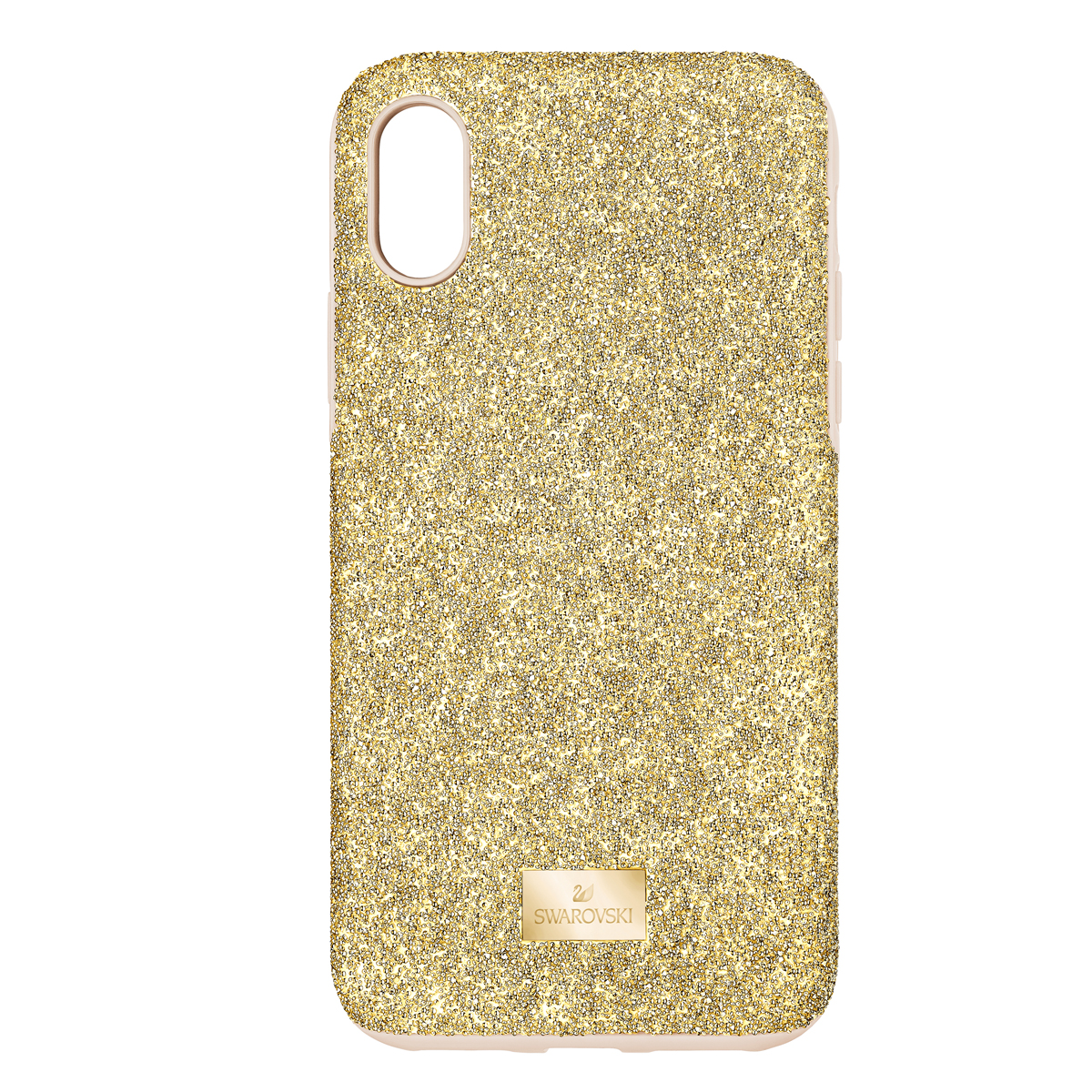 Swarovski Mobile Phone Case High iPhone X Case Gold Stainless Steel Shiny Gold