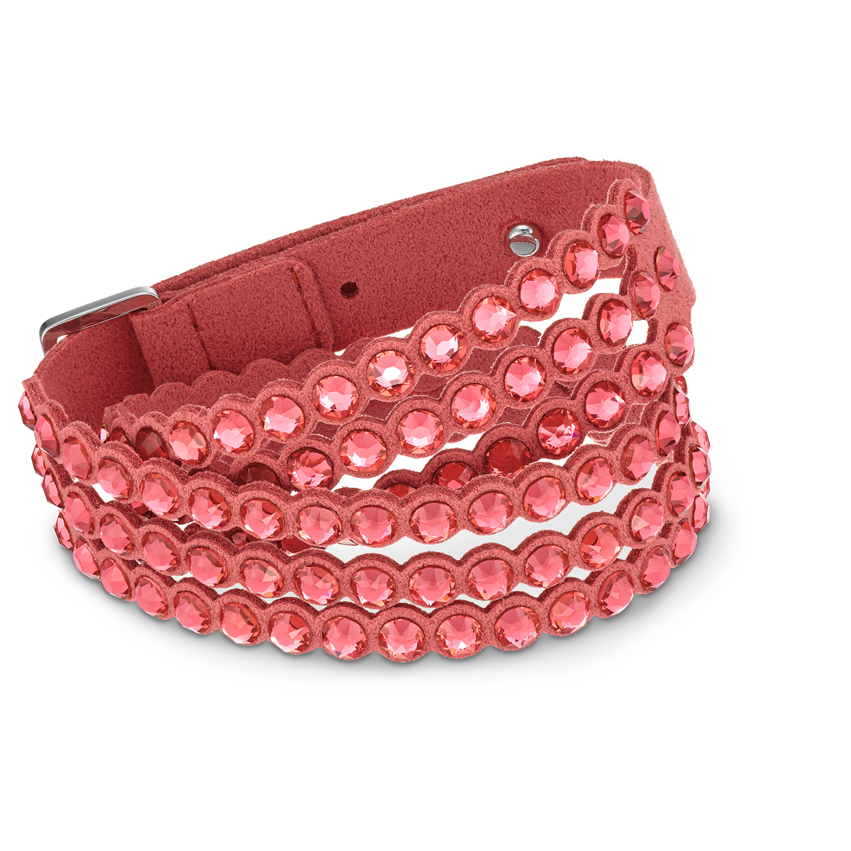 Swarovski Bracelet Swapower Pink Stainless Steel Shiny Slake M