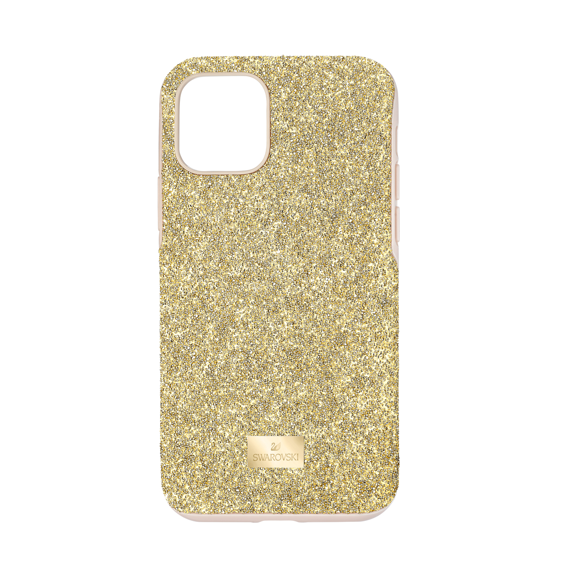 Swarovski Mobile Phone Case High iPhone 11 Pro Case Gold Stainless Steel Shiny Gold