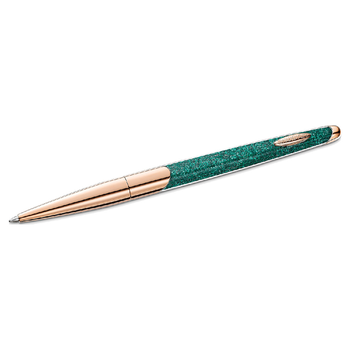 Swarovski Crystalline Nova Ballpoint Pen Green Rose Gold