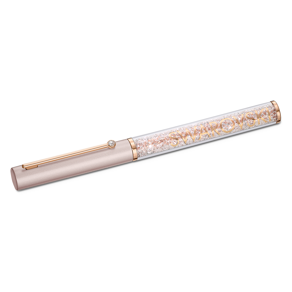 Swarovski Crystalline Gloss Ballpoint Pen, Pink and Rose Gold Tone Plated