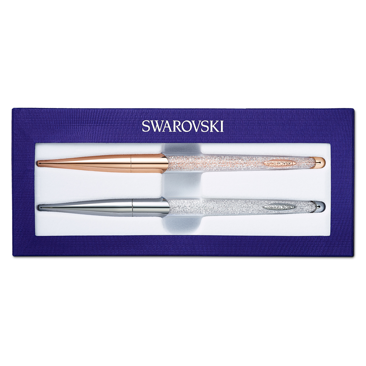 Swarovski Crystalline Nova Ballpoint Pen Set, White, Mixed Metal Finish