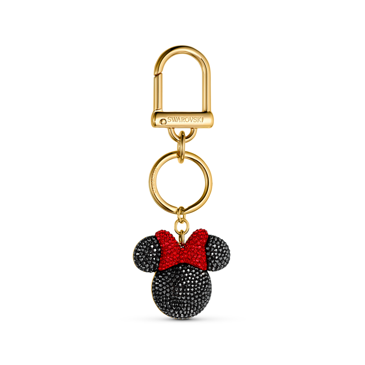 Swarovski Disney Bag Charm Black and Gold Minnie