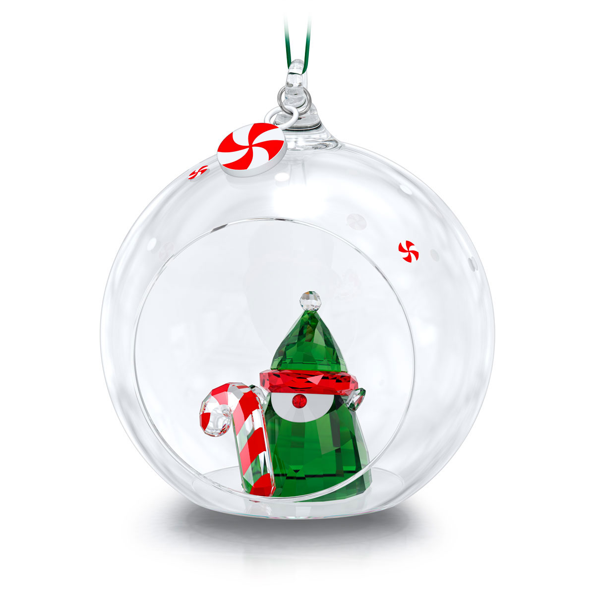 Swarovski 2023 Holiday Cheers Santas Elf Ball Ornament