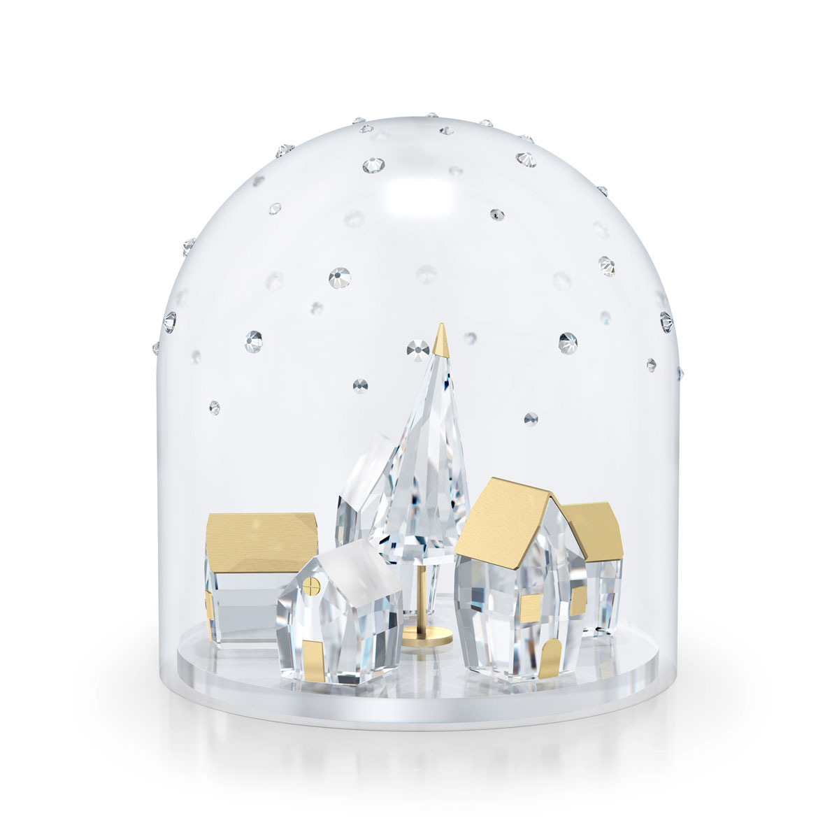 Swarovski 2022 Holiday Magic Bell Jar Winter Village