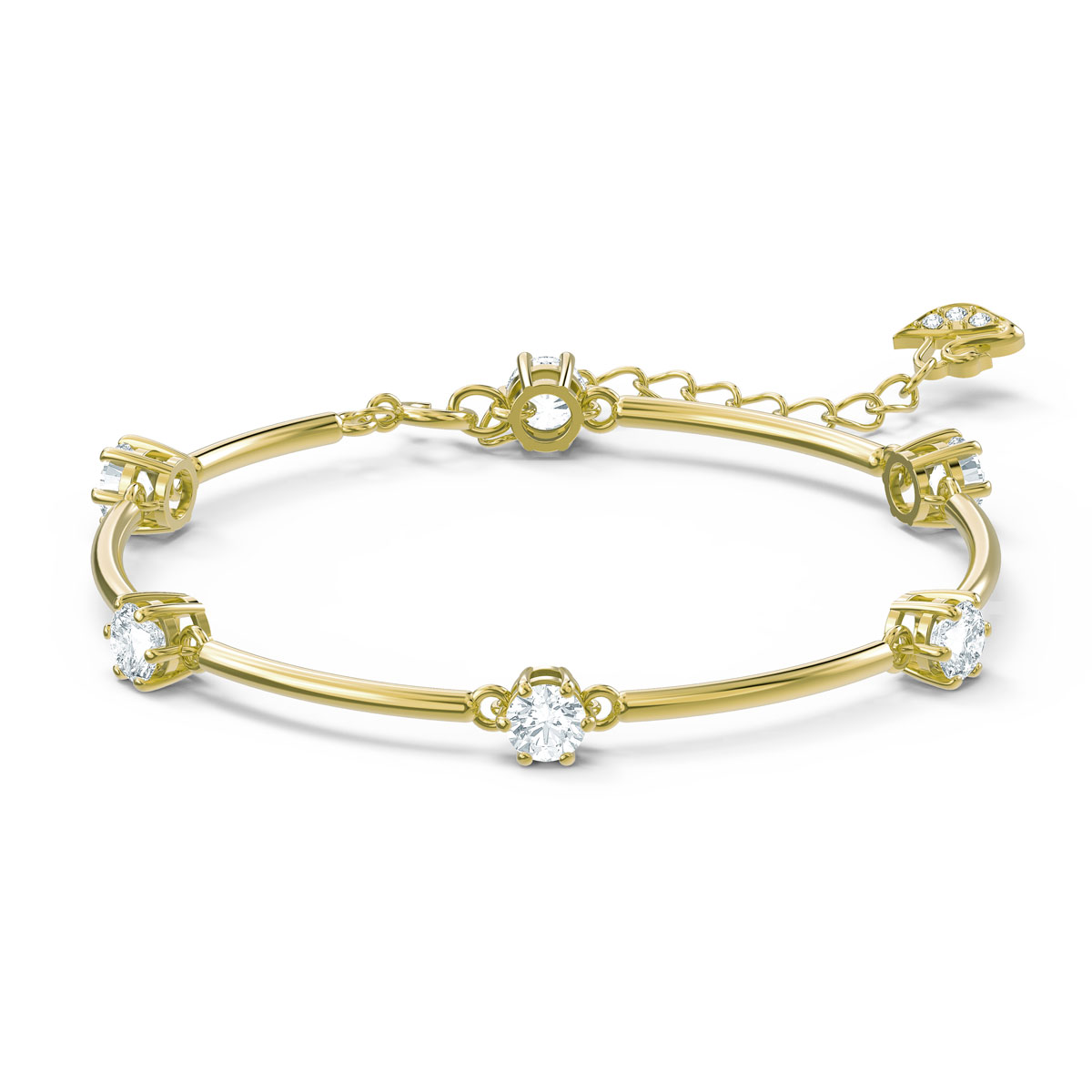 Swarovski Constella Bracelet, White, Gold-Tone Plated