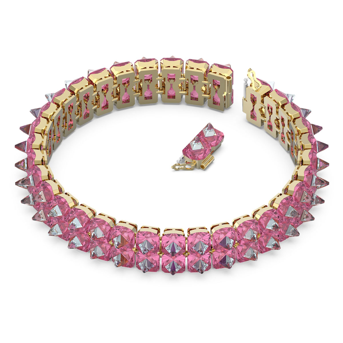 Pink Sapphire Chandelier Necklace