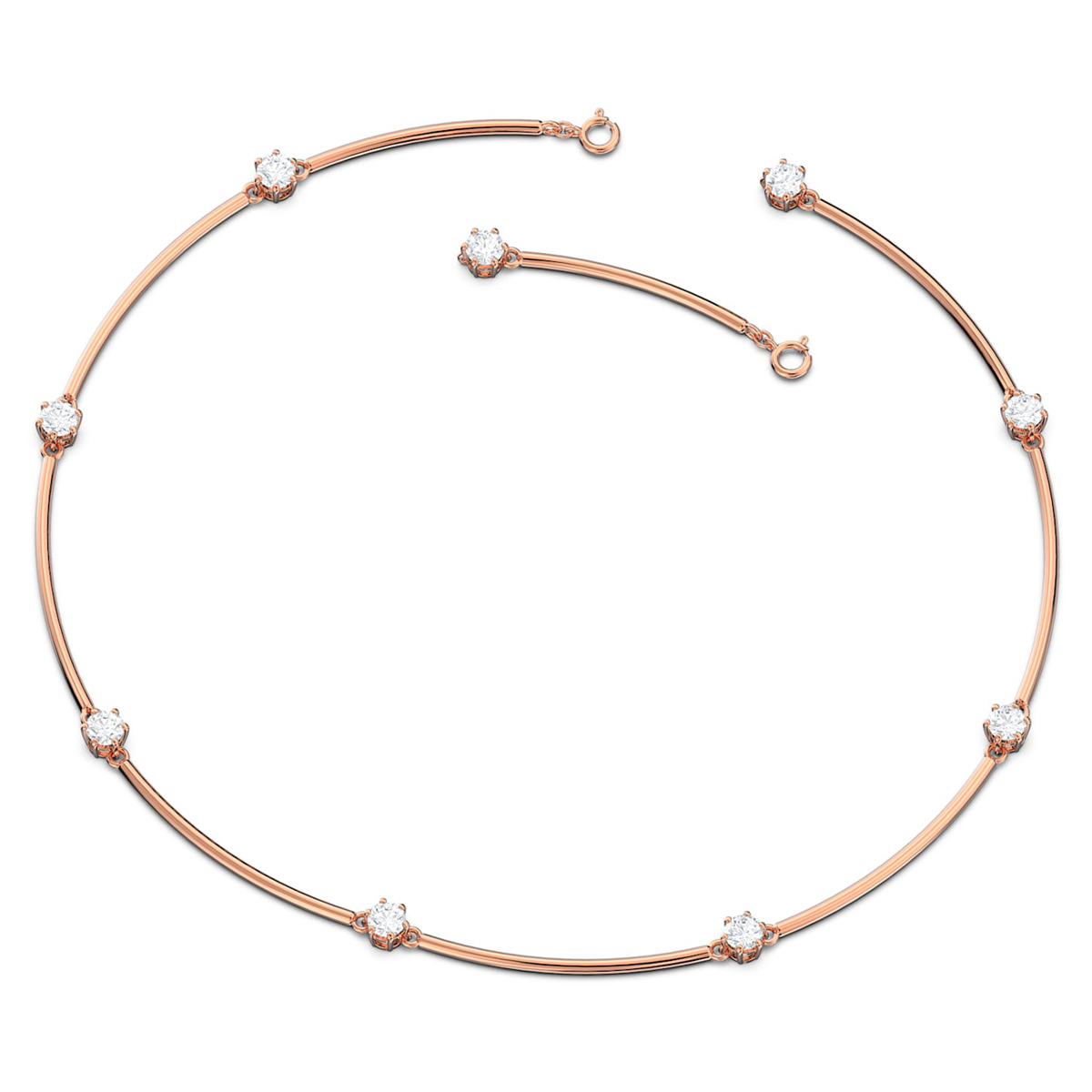 Swarovski Constella Necklace, White, Rose-Gold Tone Plated