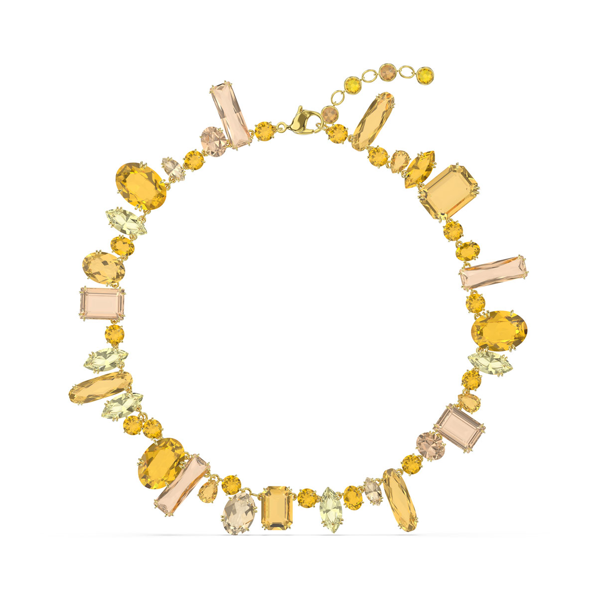 Swarovski Gema Necklace, Multicolored, Gold-Tone Plated