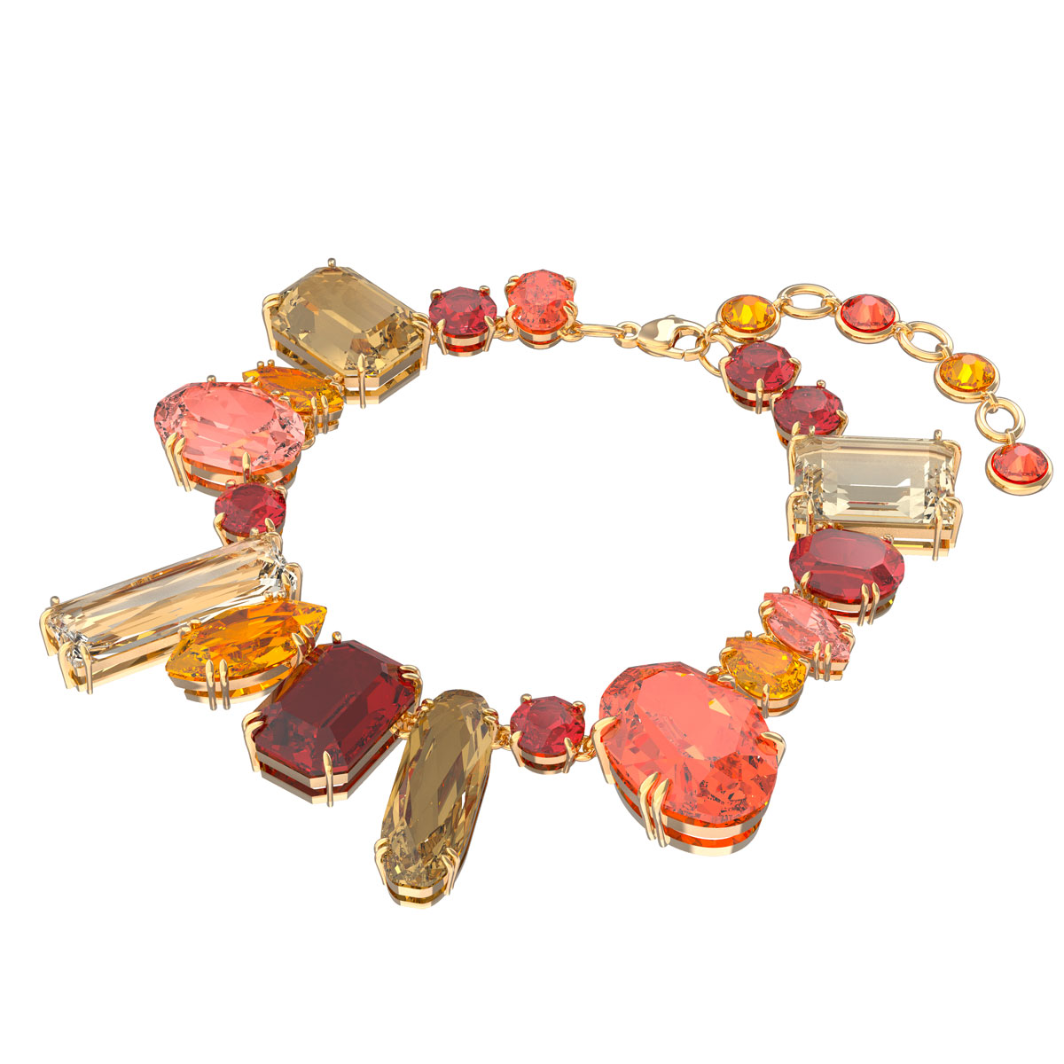 Swarovski Gema Bracelet, Multicolored, Gold-Tone Plated