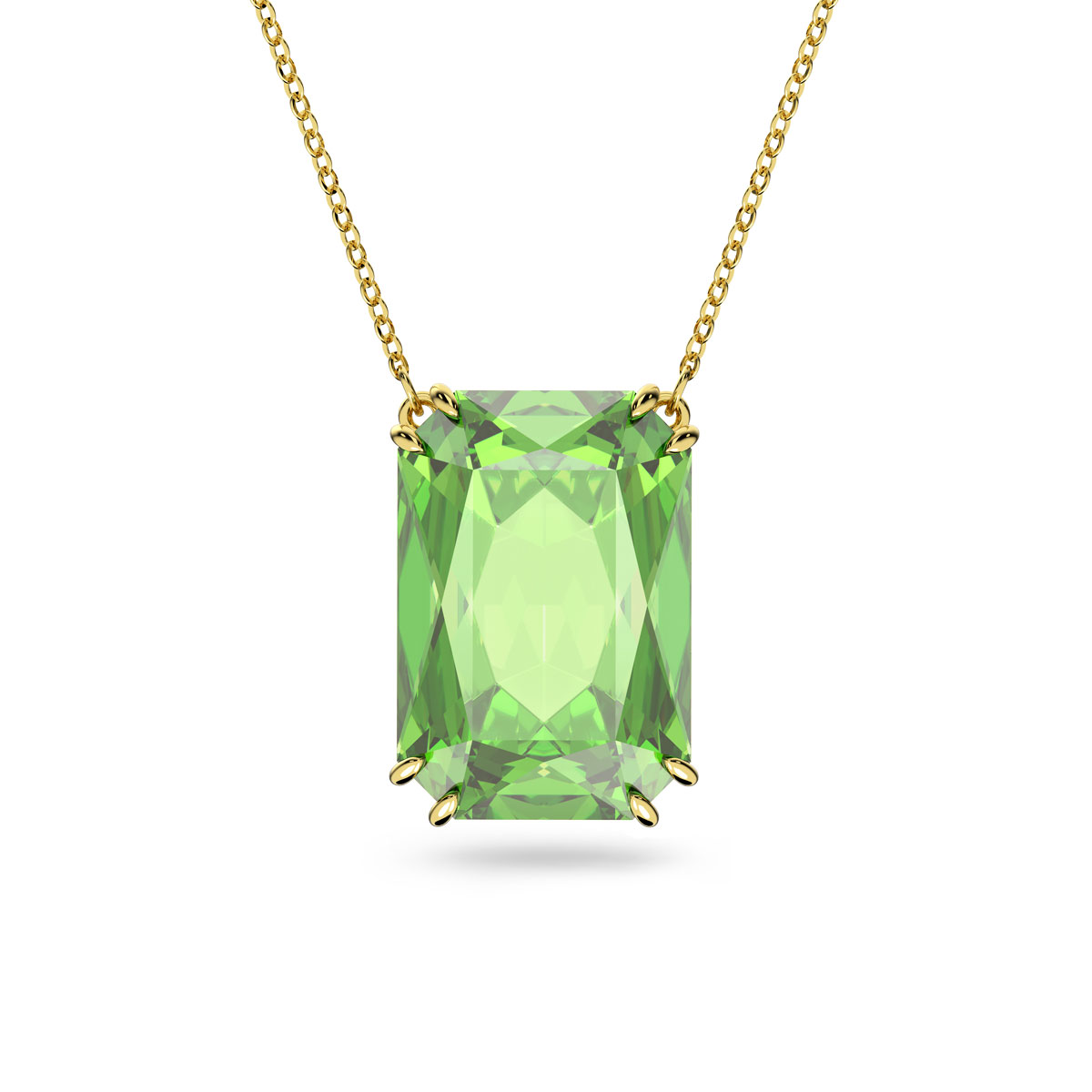 Swarovski Millenia Pendant, Green, Gold-Tone Plated