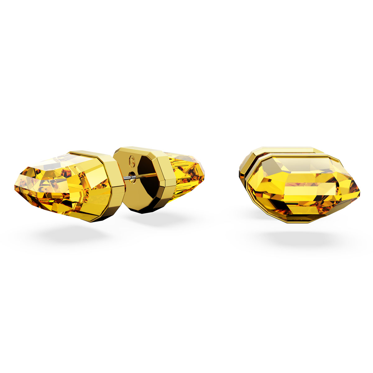 Swarovski Jewelry Lucent, Pierced Earrings Stud Yellow, Gold