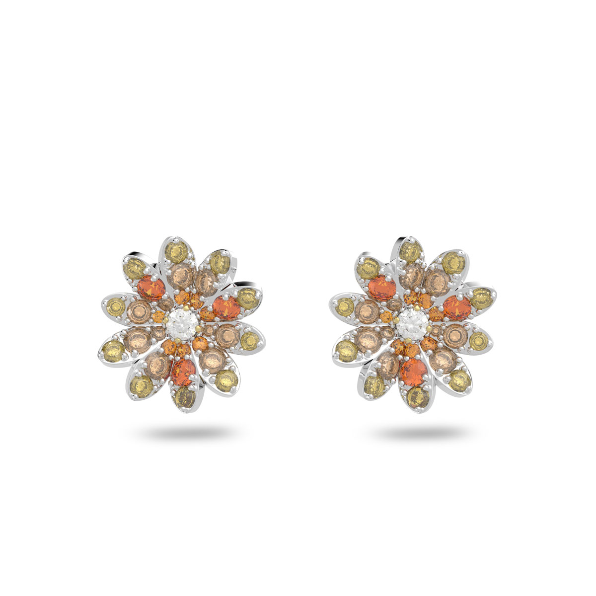 Swarovski Eternal Flower Multicolored Stud Pierced Earrings