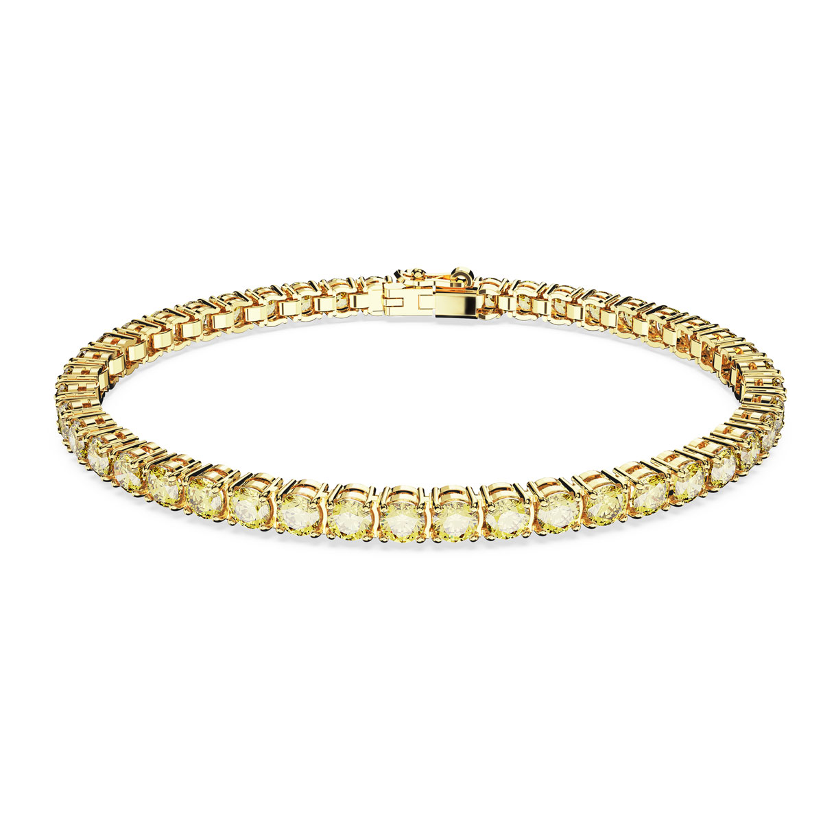 Swarovski Jewelry Bracelet Matrix, Yellow, Gold L