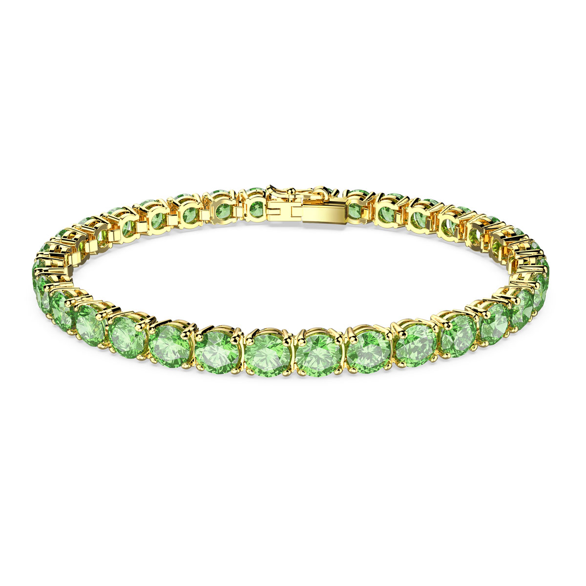 Swarovski Jewelry Bracelet Matrix, Green, Gold S
