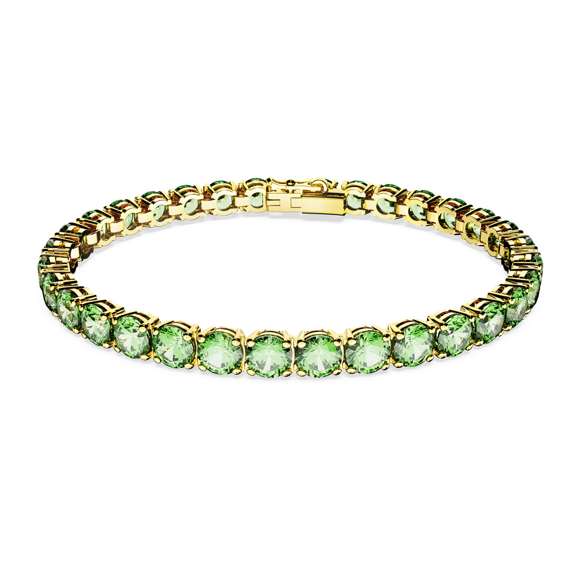 Swarovski Jewelry Bracelet Matrix, Green, Gold M
