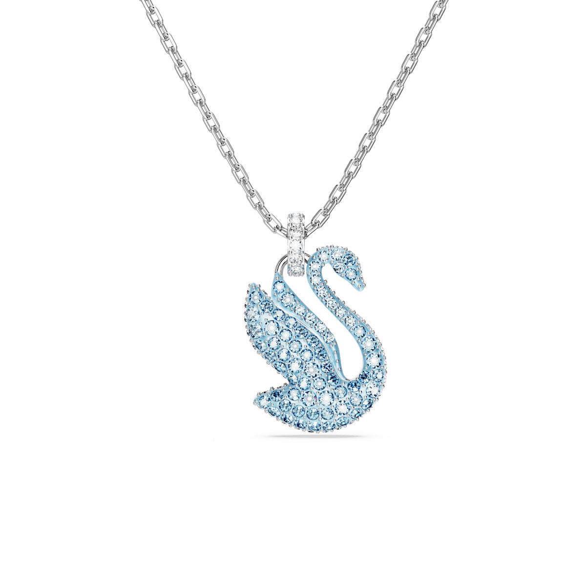 Swarovski Swarovski Iconic Swan pendant, Swan, Medium, Blue, Rhodium