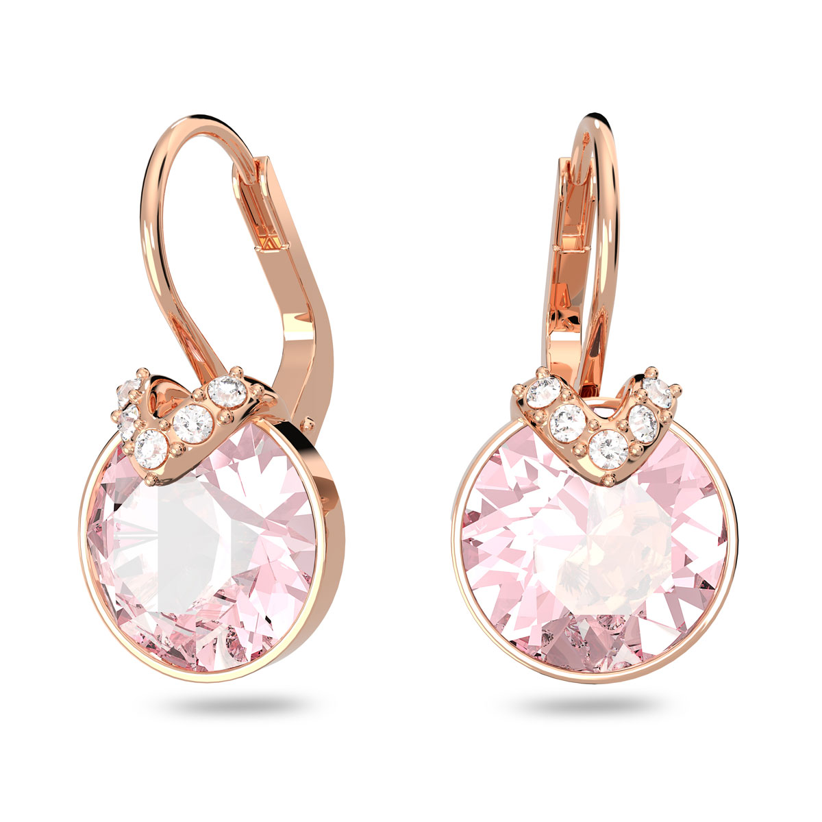 Swarovski Jewelry Bella, Pierced Earrings Drop L Rose Gold