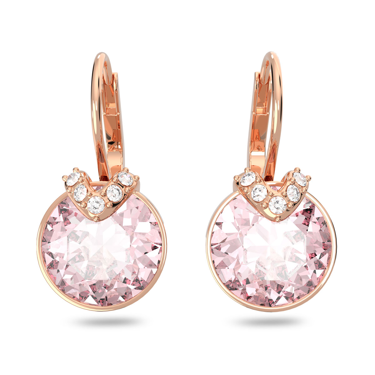 Swarovski Jewelry Bella, Pierced Earrings Drop L Rose Gold