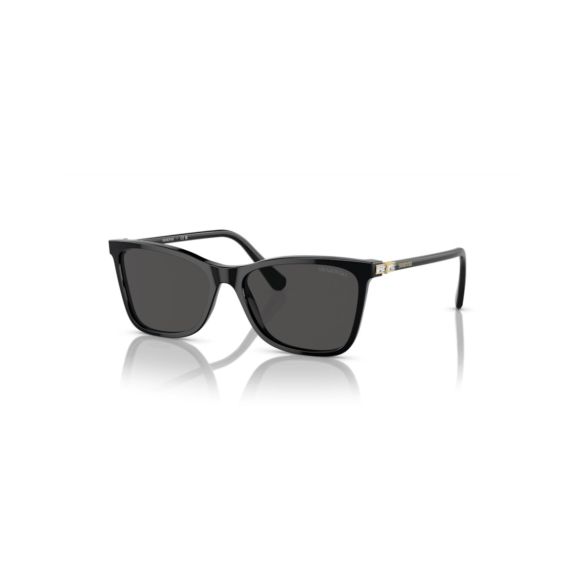 Swarovski Sunglasses, Square shape, Black