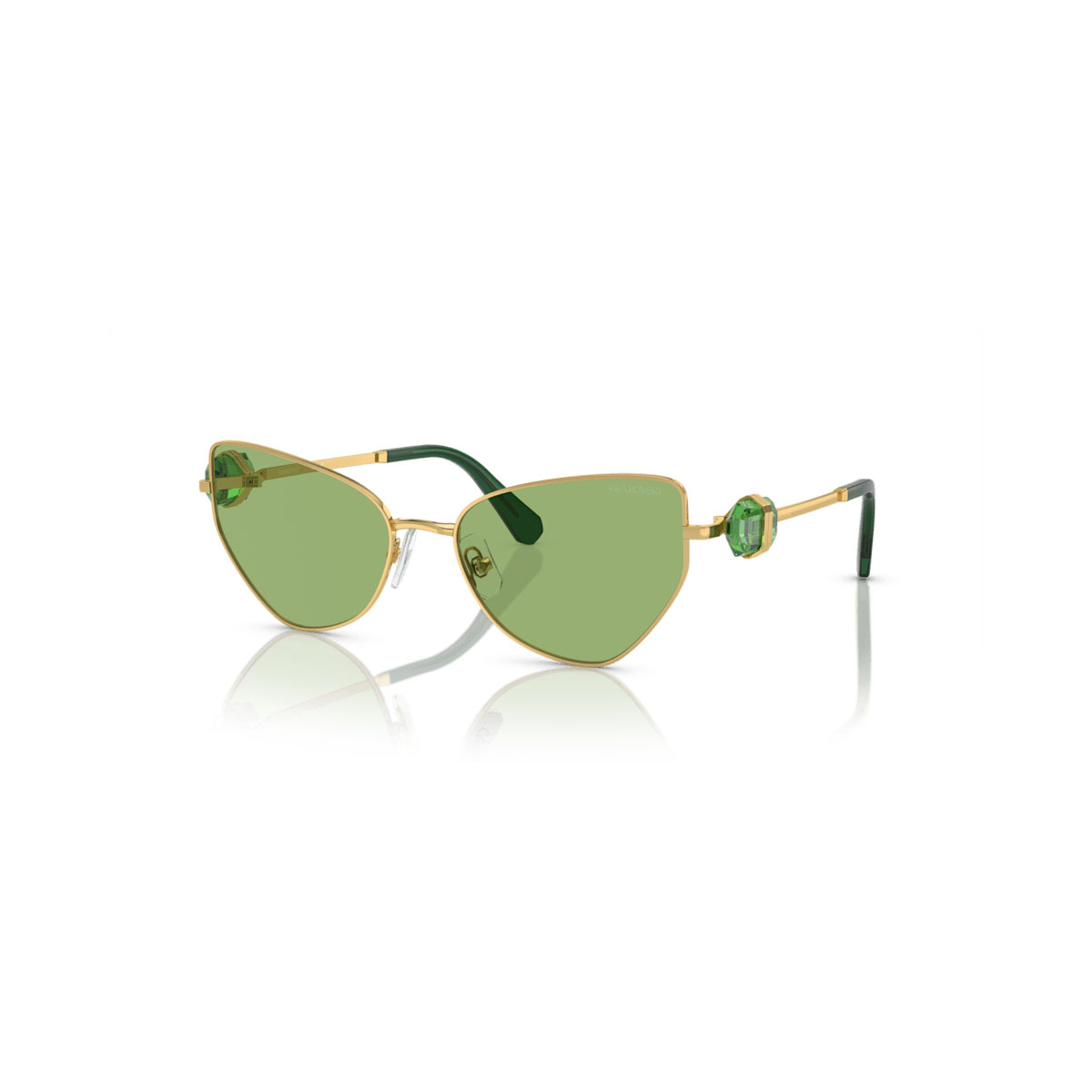 Swarovski Sunglasses, Cat-eye shape, Green
