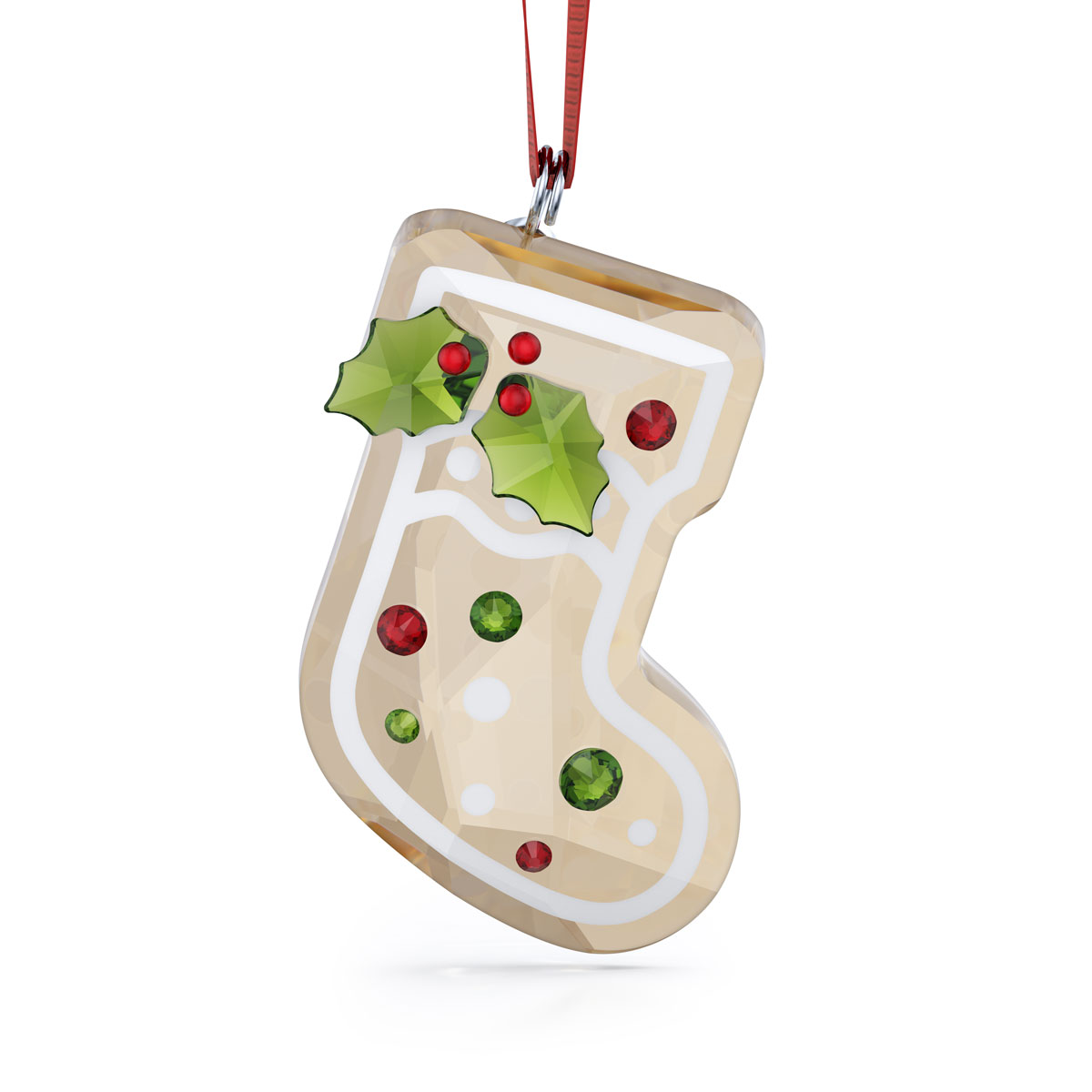 Swarovski 2024 Holiday Cheers Gingerbread Stocking Ornament