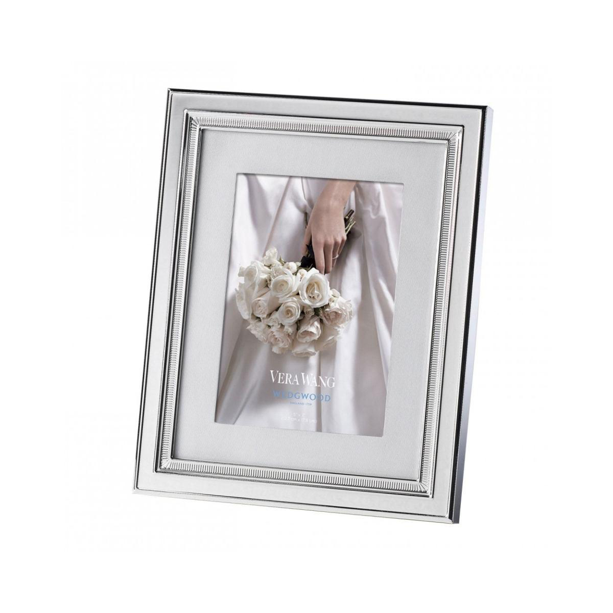 Vera Wang Wedgwood Chime With Grosgrain Matte 5x7" Picture Frame