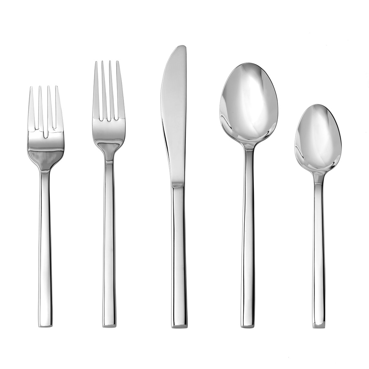 Fortessa Stainless Flatware Arezzo 5 Piece Place Setting