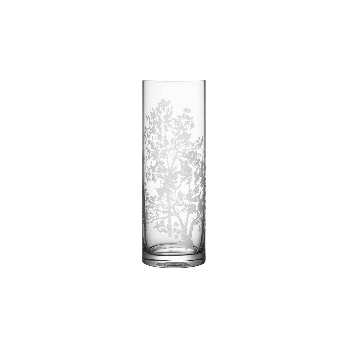 Orrefors Crystal, 11.81" Organic Cylinder Crystal Vase
