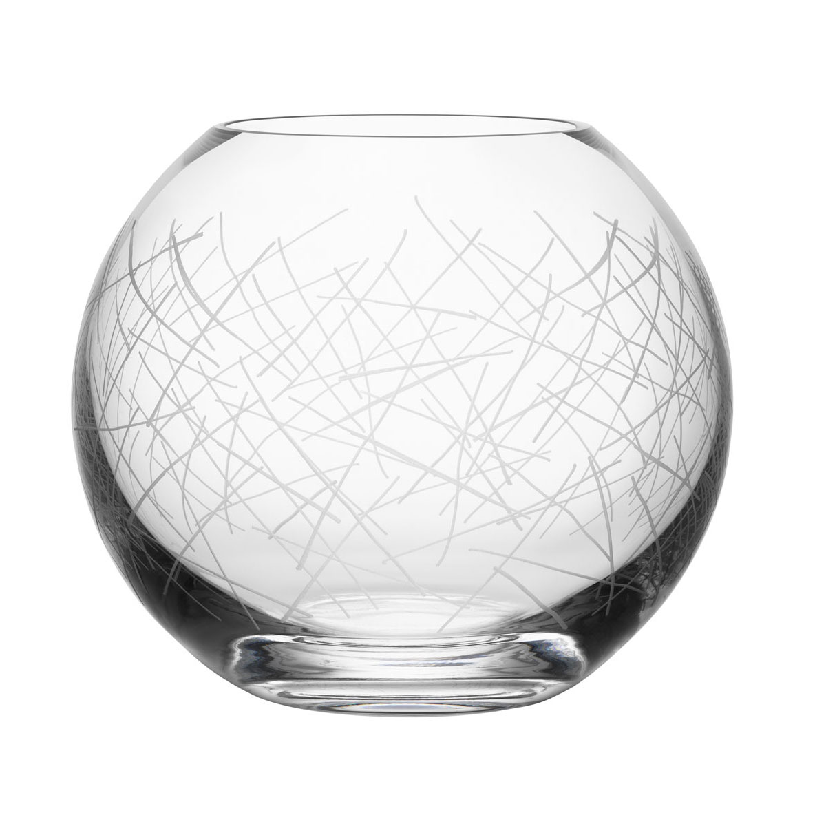 Orrefors Crystal 9.5" Confusion Vase Bowl
