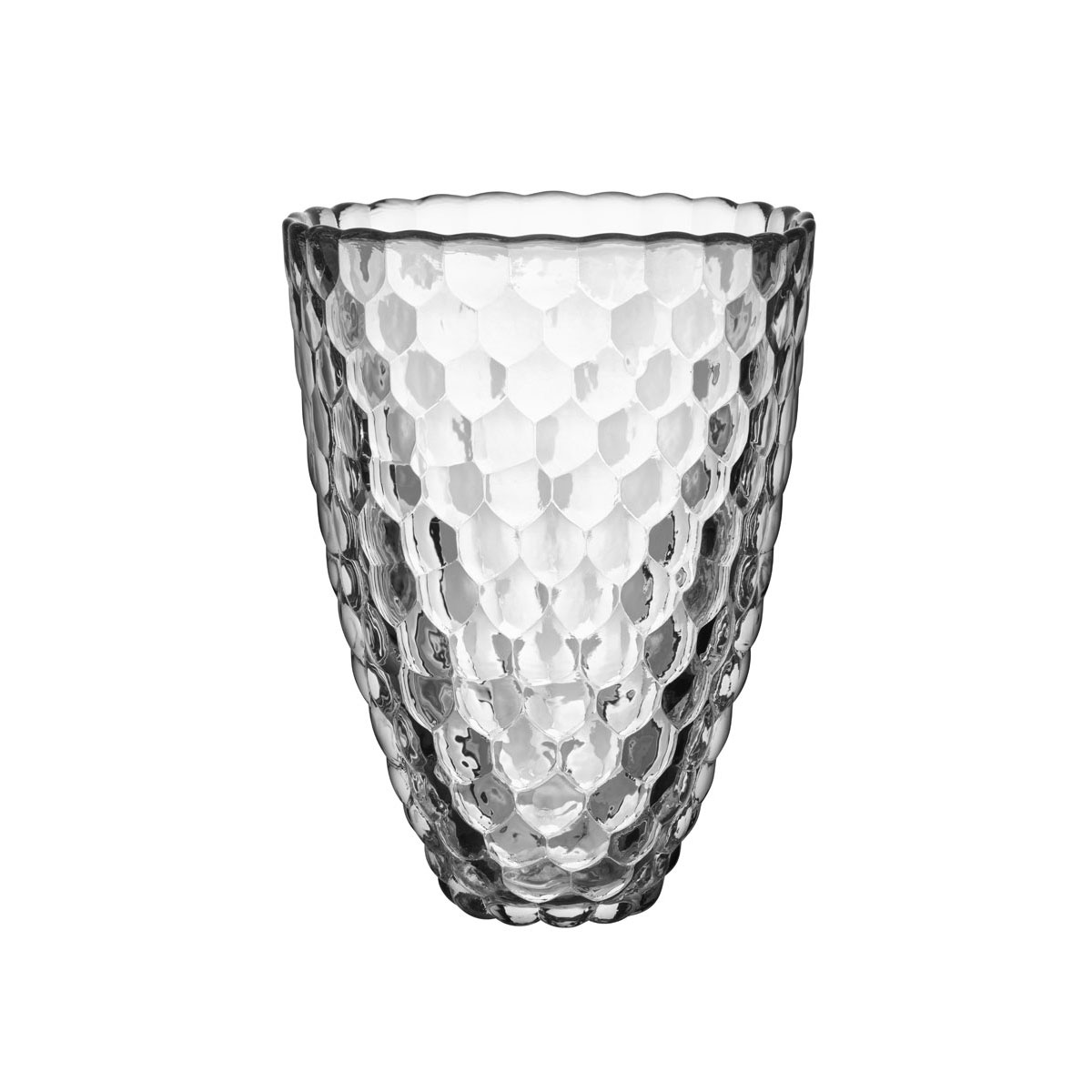Orrefors Crystal Raspberry 8 1/4" Vase