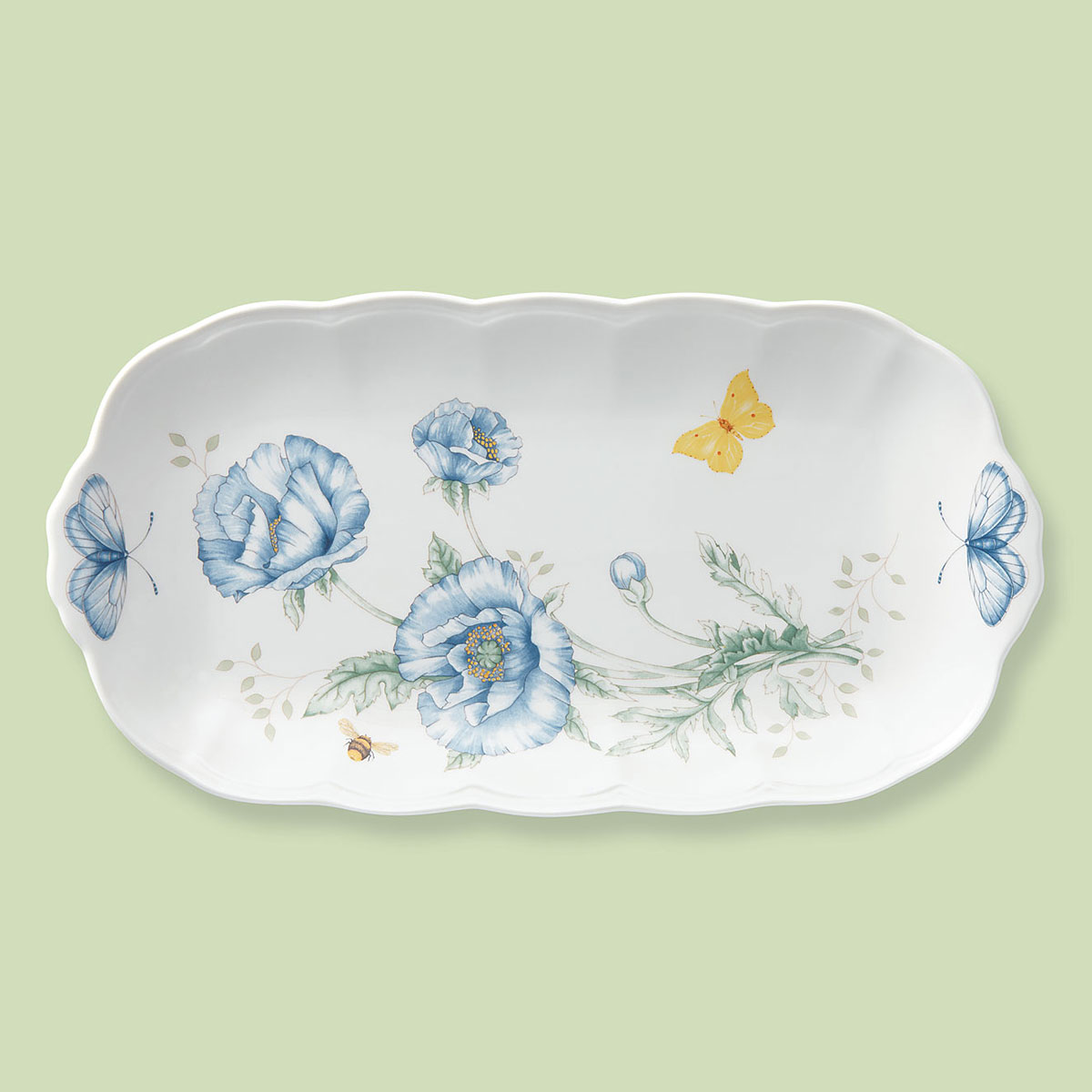 Lenox Butterfly Meadow China Oblong Tray