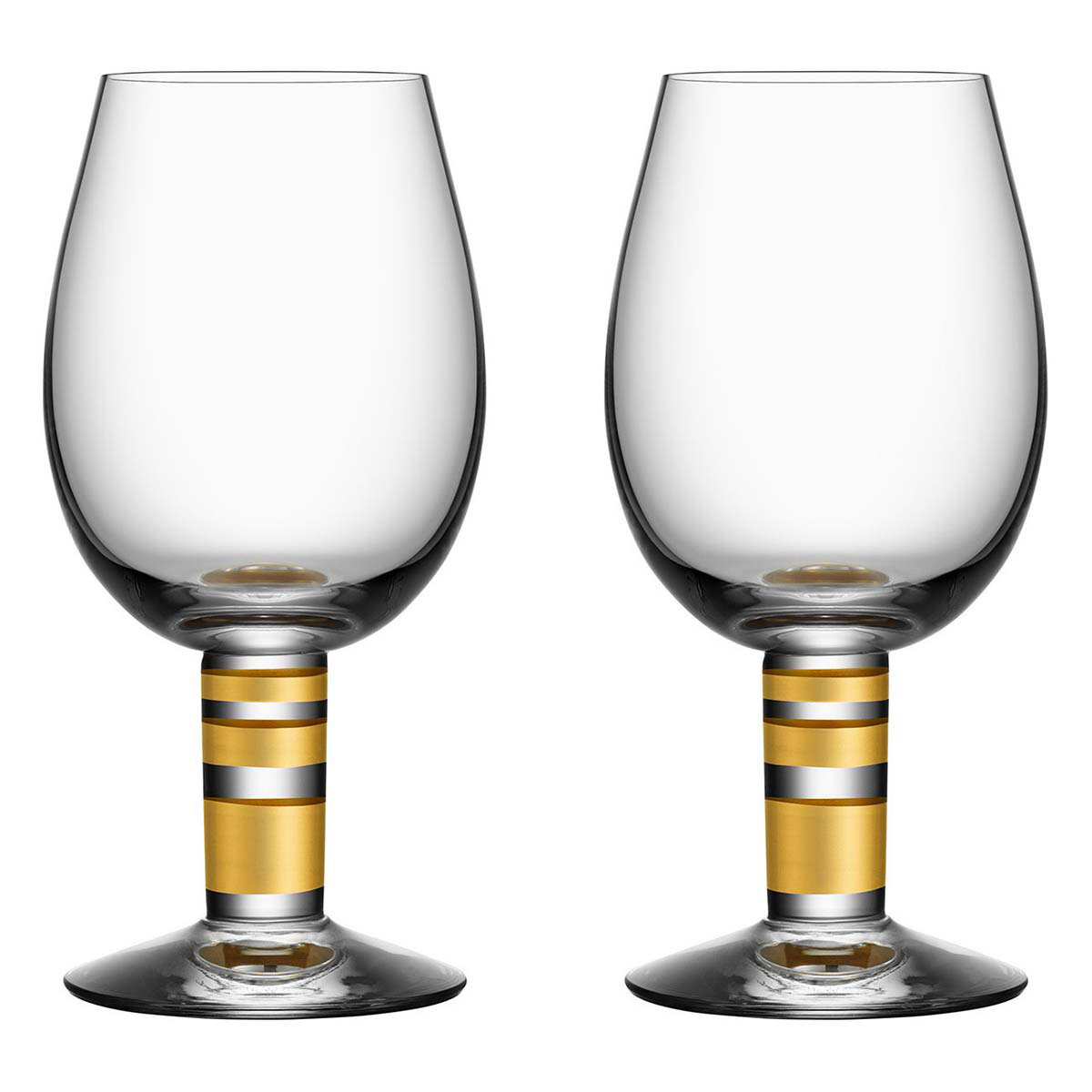 Orrefors Crystal, Morberg Exclusive Crystal White Wine, Pair