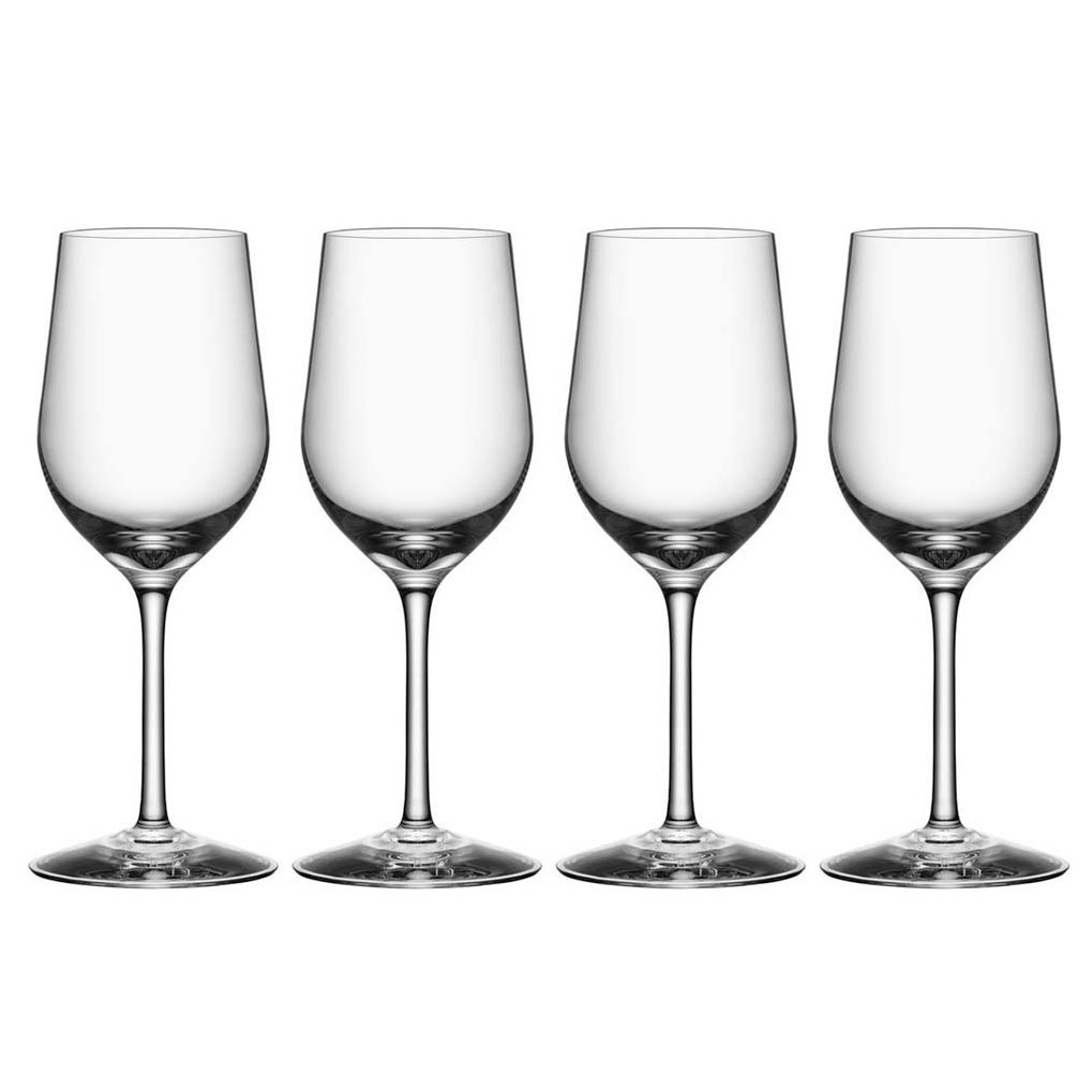 Orrefors Crystal, Morberg White Wine, Set of Four