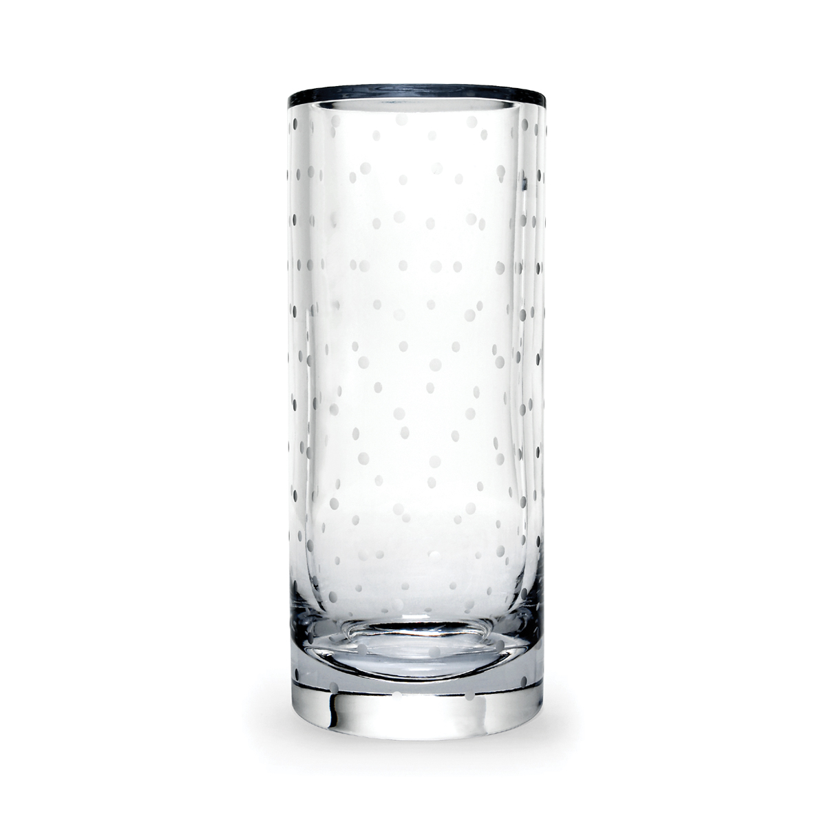 Kate Spade New York, Lenox Larabee Dot Cylinder Crystal Vase