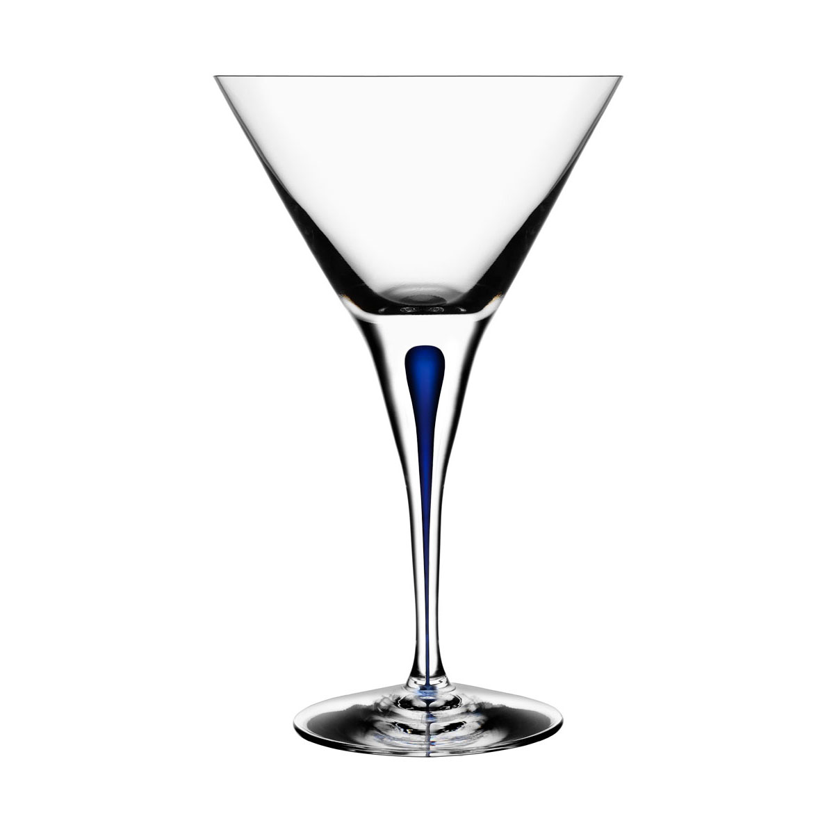 Orrefors Crystal, Intermezzo Blue Crystal Martini, Single