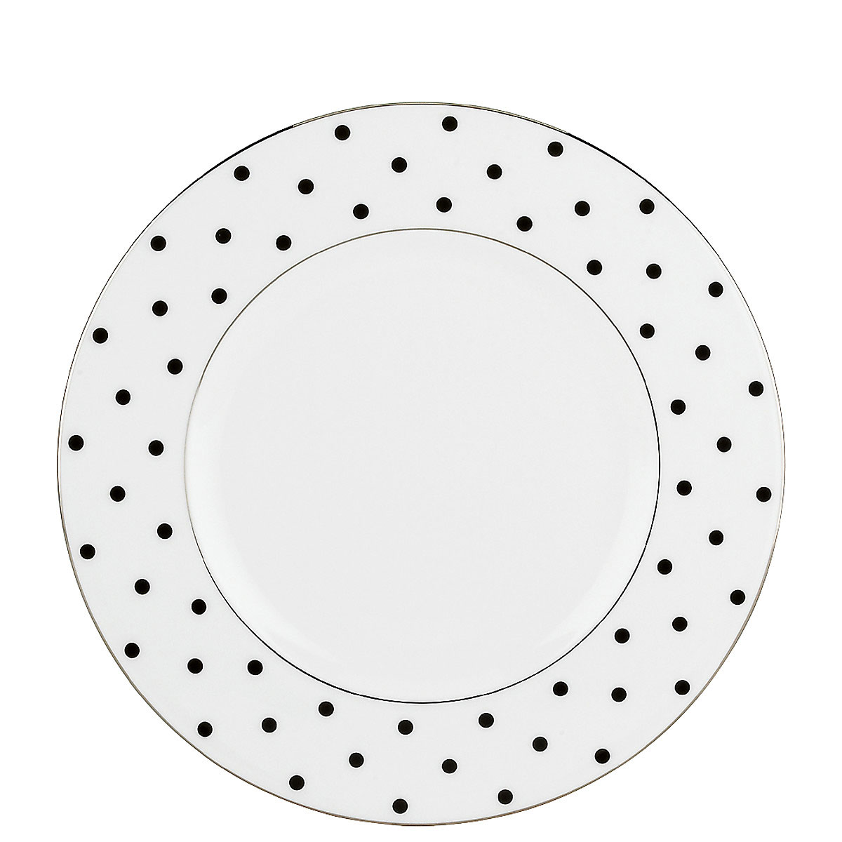 Kate Spade China by Lenox, Larabee Road Black Accent Plate
