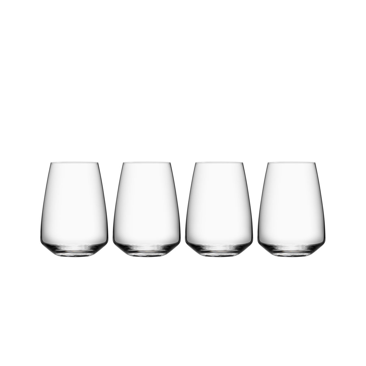 Orrefors Crystal, Pulse Stemless Crystal Wine Tumblers, Set of Four