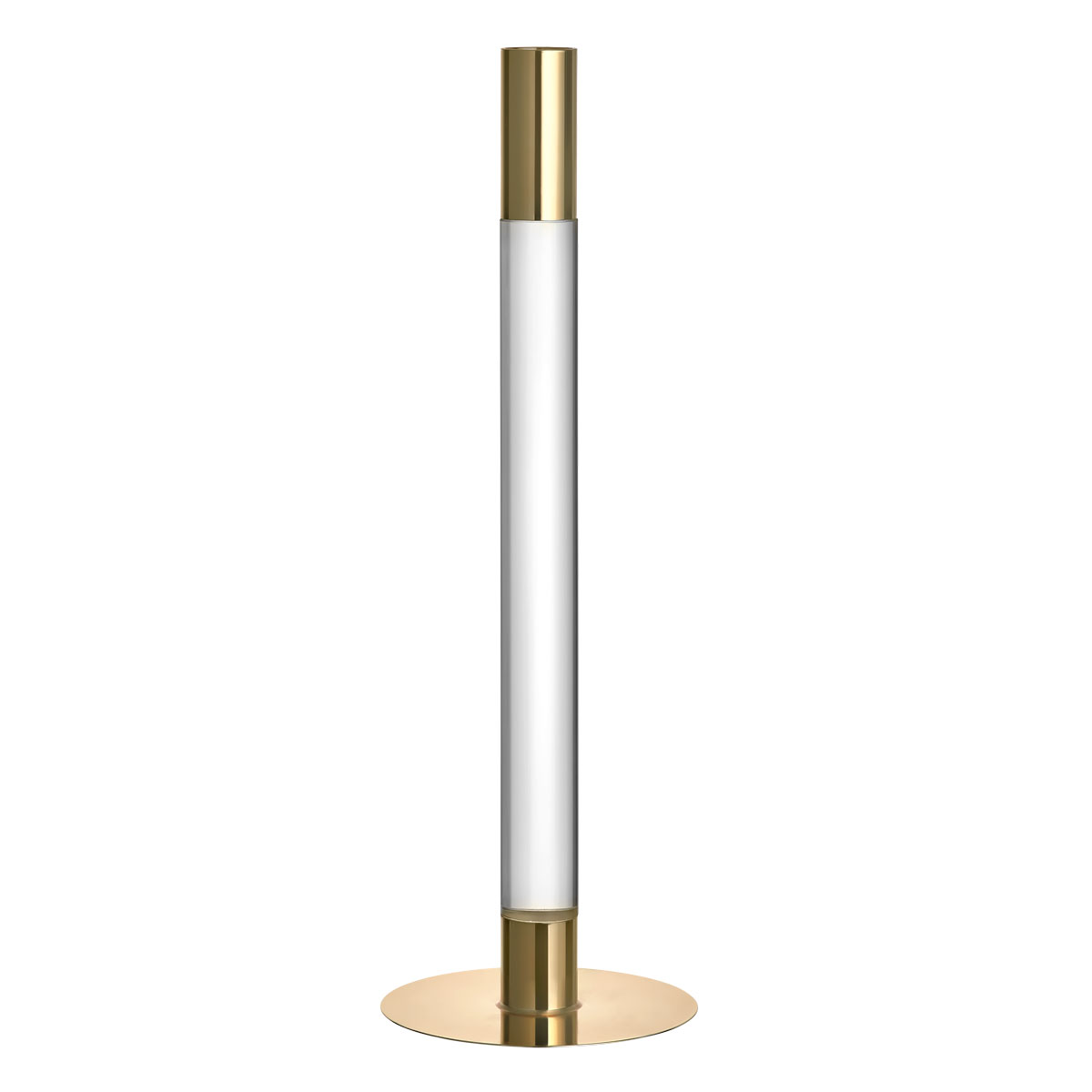 Orrefors Lumiere Candlestick 12.6" Gold