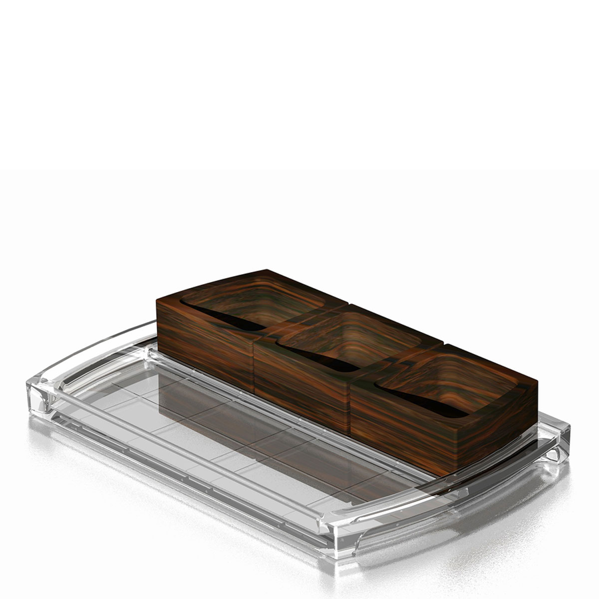 Orrefors Crystal, Street Condiment Tray