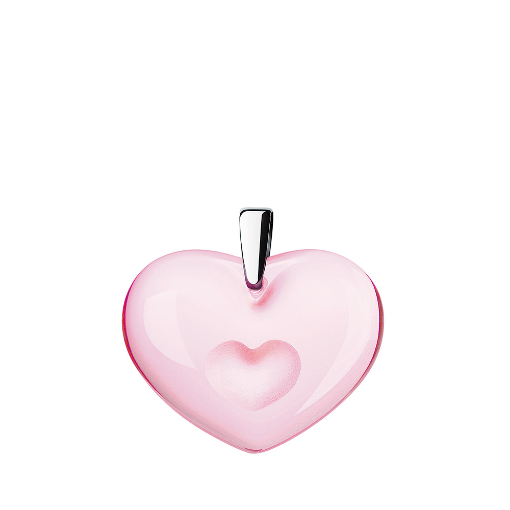 Lalique Amoureuse A La Folie Pendant Tendreheart, Pink