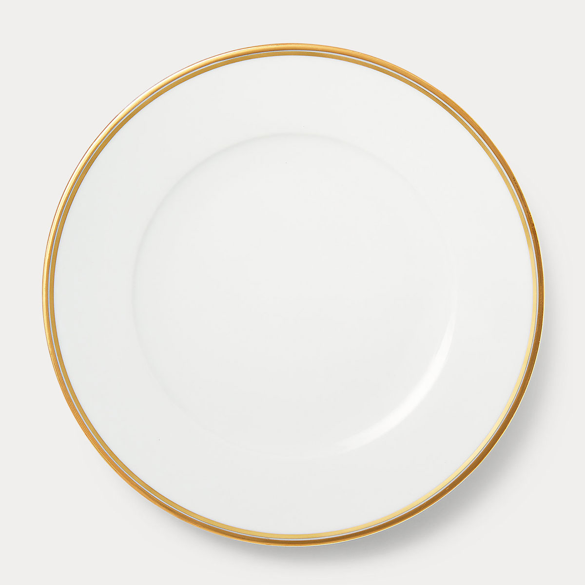 Ralph Lauren Wilshire Dinner Plate, Gold And White
