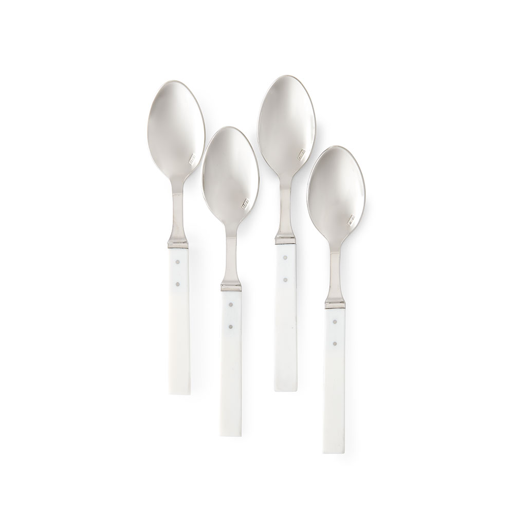 Ralph Lauren Ronan Set of 4 Cafe Spoons, White