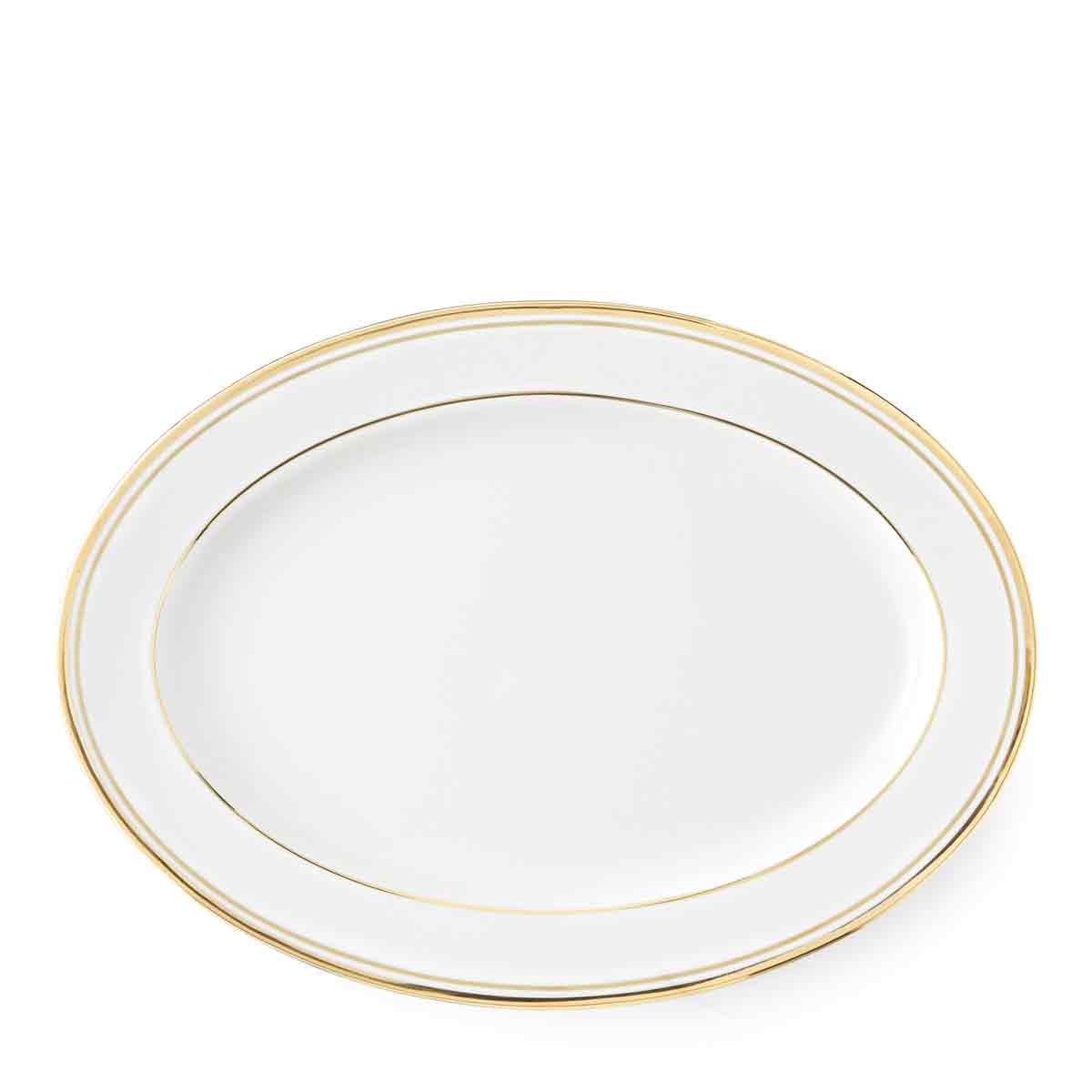 Ralph Lauren China Wilshire Gold Oval Platter, Single